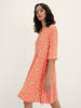 TOM TAILOR Damen 1035862 Kleid mit Muster & Knopfleiste, 31119 - Red Floral Design,