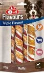 8in1 Triple Flavour Rolls Kaustangen f&uuml;r Hunde - Kausnacks mit extra viel Fleisch,