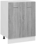 vidaXL Unterschrank Lyon Grau Sonoma 60x46x81,5 cm Holzwerkstoff