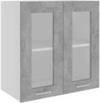 vidaXL H&auml;ngeglasschrank Lyon Betongrau 60x31x60 cm Holzwerkstoff