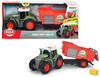 Dickie Toys - Fendt Traktor mit Anhänger (26 cm) - Traktor-Spielzeug für Kinder ab