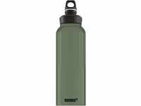 SIGG - Alu Sport Trinkflasche - WMB Traveller Leaf Green - Klimaneutral Zertifiziert