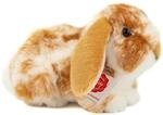 Teddy Hermann 93730 Widderkaninchen Hellbraun-wei&szlig; gescheckt 23 cm, Kuscheltier mit