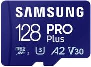 Samsung PRO Plus microSD-Karte + SD-Adapter, 128 GB, F&uuml;r Mobile Gaming auf