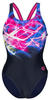 ARENA Damen Women's Swimsuit V Back Placement Badeanz ge, Navy-freak Rose, 36 EU