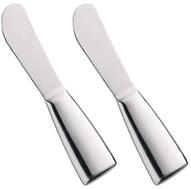 Cilio Buttermesser 2er-Set, mattierte Edelstahlklinge, rostfrei | Streichmesser, f&uuml;r