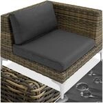 tectake&reg; Poly Rattan Aluminium Balkon Lounge Set, Einzelelemente, individuell