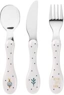 L&Auml;SSIG Kinderbesteck Set 3-teilig L&ouml;ffel Gabel Messer Edelstahl
