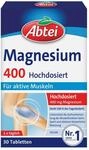 ABTEI Magnesium 400 - Hochdosierte Magnesiumtabletten - Vegan - 30 St. | 400 mg