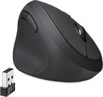 Perixx Perimice-719L Ergonomische Vertikale Funkmaus, Linksh&auml;nder, Tragbare Gr&ouml;&szlig;e,