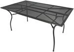 DEGAMO Gartentisch Classic 90x150cm rechteckig, aus Metall, Tischplatte...