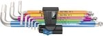 Wera - 05022699001 - Winkelschl&uuml;ssel Satz, 3950/9 Hex-Plus Multicolour HF Stainless