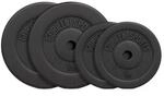 GORILLA SPORTS&reg; Hantelscheiben 30 mm, 1,25&ndash;30 kg, Kunststoff, Einzel/Set 