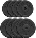 GORILLA SPORTS&reg; Hantelscheiben 30 mm, 1,25&ndash;30 kg, Kunststoff, Einzel/Set 