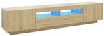 vidaXL TV-Schrank mit LED-Leuchten Sonoma-Eiche 200x35x40 cm