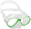 Cressi Unisex-Youth Perla Jr Mask Premium Tauchmaske, Transparent/Lime,