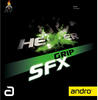 ANDRO Belag Hexer Grip SFX, rot, 1,9 mm