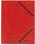 Herlitz 10843902 Einschlagmappe A4 aus Quality-Karton mit Gummizug, rot
