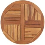 vidaXL Teak Massiv Tischplatte Massivholzplatte Holzplatte Ersatztischplatte...