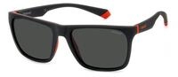 POLAROID Brille PLD 2141/S Gr&ouml;&szlig;e 57-18 mm Matte Schwarz Rot polarisiert