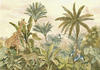 Komar Vlies Fototapete - Tropical Vintage Garden - Größe: 400 x 280 cm (Breite x