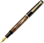 Pelikan F&uuml;llhalter Classic 200, Braun-Marmoriert, Feder EF (extra-fein),