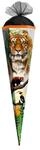 ROTH Schult&uuml;te Tiger 85 cm gro&szlig; - 6-eckig Rot(h)-Spitze - Zuckert&uuml;te Wildtier