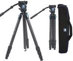 SIRUI Professionelles Carbonfaser-Stativ mit 360&deg;Fluid-Videokopf, 184,4cm