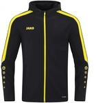 JAKO Kinder Kapuzenjacke Power, Schwarz/Citro, 140