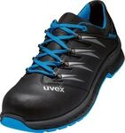 Uvex 2 Trend - Leder-Sicherheitsschuhe S2 SRC ESD - Blau/Schwarz - Gr. 41