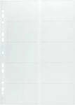 Durable Visitenkartenh&uuml;llen A4, f&uuml;r Ringb&uuml;cher und Ordner, 10 St&uuml;ck, transparent,