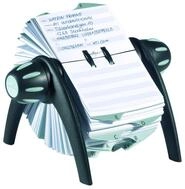 Durable Rollkartei Telindex Flip Vegas, mit 500 Karteikarten f&uuml;r Adressen, Register