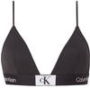 Calvin Klein Damen Bikinitop Triangel Unlined Triangle Weiche Cups , Schwarz (Black),