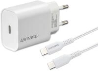 4smarts Schnelllade-Set 20W mit 1.5m USB-C zu USB-C Kabel, 4S465585