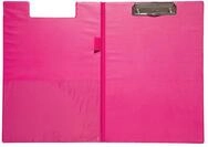 MAUL Schreibmappe A4 pink Hochformat B&uuml;gelclip Stifthalter Innentasche