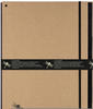 Pagna Pultordner Pur, 7 Fächer, schwarzes Eckspanngummi, Recyclingkarton mit
