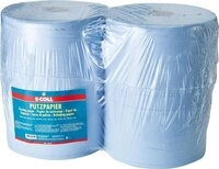 Putzpapier blau, 2-lagig,1000 Blatt 38x36cm E-COLL | 4317784547420