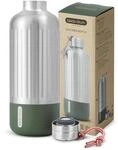 BLACK + BLUM Explorer Isolierte Trinkflasche 850 ml, Olive | 24 Std. Kalt & 12...
