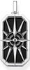 Thomas Sabo Unisex Anhänger Kompass Stern schwarz 925 Sterling Silber PE869-641-11