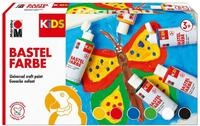 Marabu 0304000000001 - Kids Set 6x 80 ml Bastelfarbe f&uuml;r Kinder ab 3 Jahre,