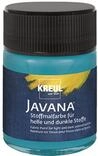 KREUL 91980 - Javana Stoffmalfarbe f&uuml;r helle und dunkle Stoffe, 50 ml Glas t&uuml;rkis,