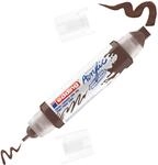 edding 5400 Acryl 3D Double Liner - braun - 1 Acrylfarbe Tube - Doppel-Spitze