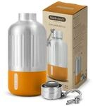 BLACK + BLUM Explorer Isolierte Trinkflasche 650 ml, Orange | 24 Std. Kalt & 12...
