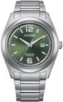 Citizen Eco-Drive Herrenuhr, Gr&uuml;n, 41.5 mm, AW1641-81X | Eco-Drive Solar, Keine