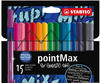 Filzschreiber - STABILO pointMax - 15er Pack - Snooze One Edition - mit 15