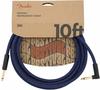 Fender® Festival Kabel, angled 3m blue