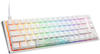 Ducky One 3 Classic Pure White SF Gaming Tastatur, RGB LED - MX-Silent-Red (US)