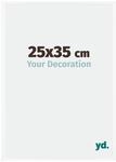yd. Bilderrahmen 25x35 cm Wei&szlig; Hochglanz - Kunststoff Rahmen Bordeaux | Your