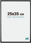 yd. Your Decoration - Bilderrahmen 25x35 cm - Schwarz Hochglanz - Bilderrahmen aus