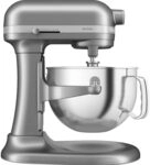 KitchenAid Artisan K&uuml;chenmaschine Sch&uuml;sselheber 5,6L Kontur-Silber | Knetet,...